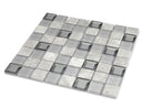Keops Gris 2x2 Glass Mosaic Tile 12x12 Sheet