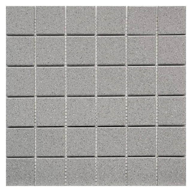 Grey Speckled 2x2 Porcelain Mosaic Tile 12x12 Sheet