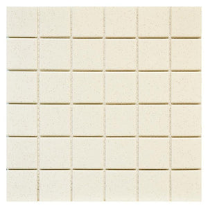 Bone Speckled 2x2 Porcelain Mosaic Tile 12x12 Sheet