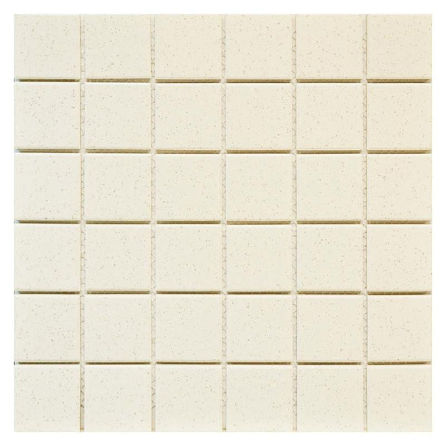 Bone Speckled 2x2 Porcelain Mosaic Tile 12x12 Sheet