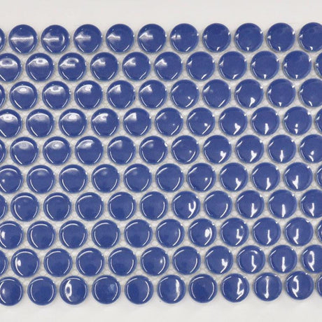 Glass penny shower mosaic tile