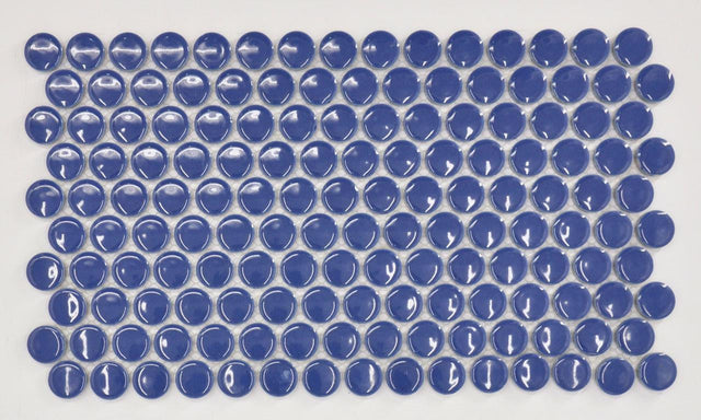 Glass penny shower mosaic tile