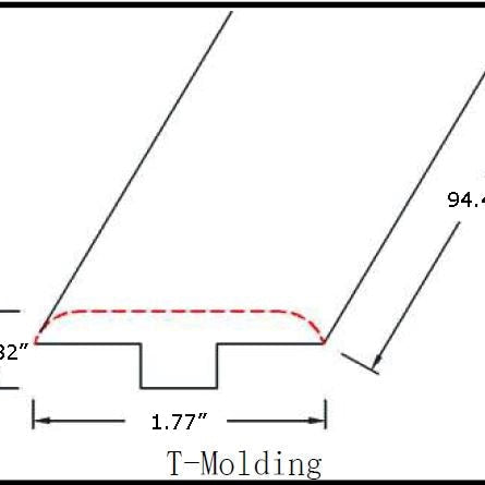 Vinyl Moldings - Gradient Collection - Anata in T-Molding