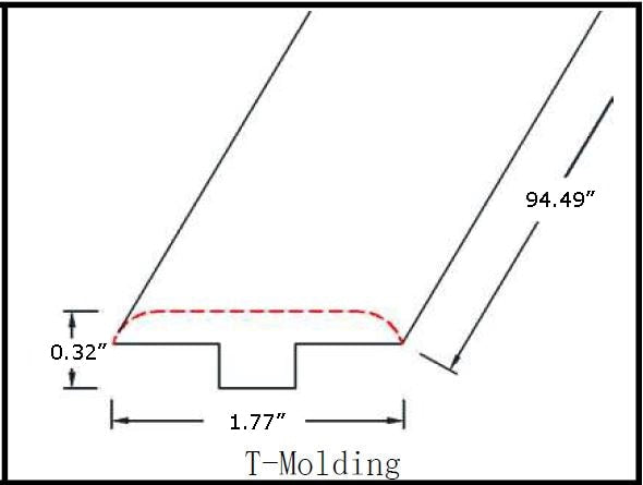 Vinyl Moldings - Gradient Collection - Anata — T-Molding