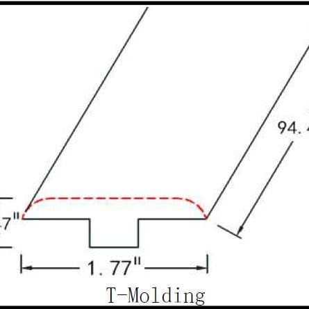 Laminate Moldings - Legendary Collection - True Cognac in T-Molding