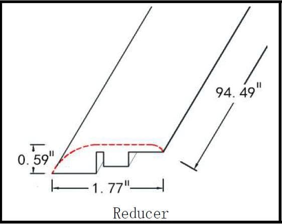 Laminate Moldings - Legendary Collection - True Cognac in Reducer