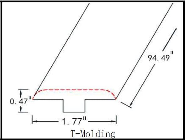 Laminate Moldings - Legendary Collection - Pitch Amber — T-Molding