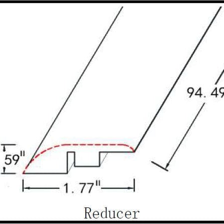 Laminate Moldings - Legendary Collection - Pitch Amber in Reducer