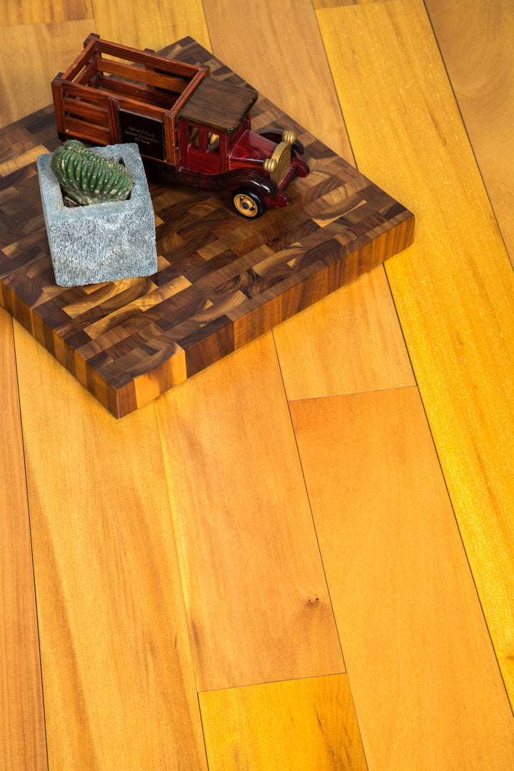 Andes Brazilian Solid Hardwood Flooring — Natural Golden Teak 5"
