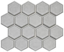 Fog Mist Dimension Hex Glass Mosaic Tile 12x12 Sheet