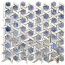 Lapis Glass and Metal Star Mosaic Tile 12x12 Sheet