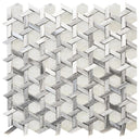Opalesque Glass and Metal Star Mosaic Tile 12x12 Sheet