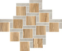 Sherwood Square Oak 11x12 Wood-Look Porcelain Mosaic Tile