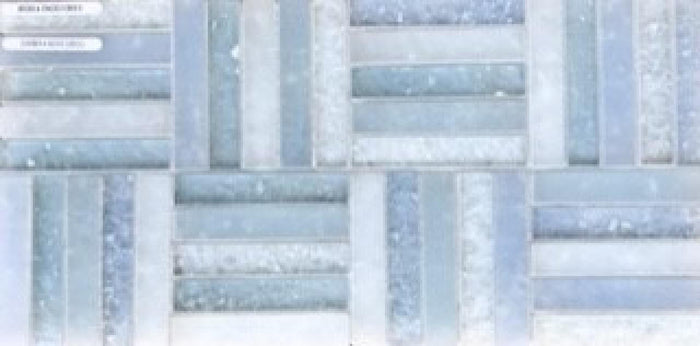 Caribbean Sticks and Stacks Glass Mosaic Tile 11x11 Sheet 2
