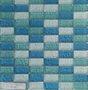 Domenica Water 1x2 Glass Mosaic Tile 12x12 Sheet