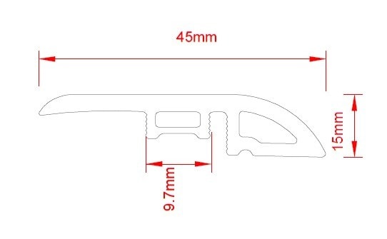 Vinyl Moldings - Monterey Collection - Marina — Reducer