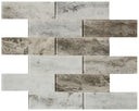 Breeze 2x6 Glass Mosaic Tile 12x12 Sheet