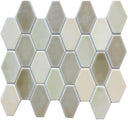 Beige Blend Diamond Glass Mosaic Tile 12x12 Sheet