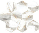 Classica Crema 4" Hex Matte Porcelain Mosaic Tile 12x12 Sheet