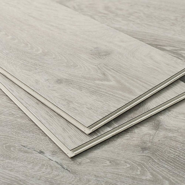 Romulus XL Waterproof Luxury Vinyl Plank Flooring in Abstract Silver