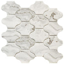 Grey Marbling Lantern Glass Mosaic Tile 12x12 Sheet