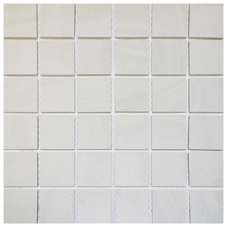 Atlas Warm Grey 2x2 Ceramic Mosaic Tile 13x13 Sheet