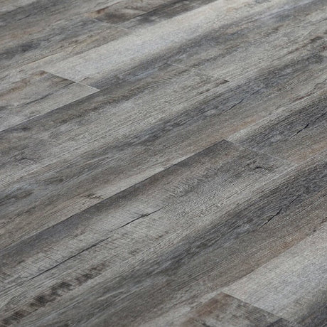 XL Jumbo Waterproof 6.5mm Rigid Core Luxury Vinyl Plank Flooring in Grey Brushed French Oak