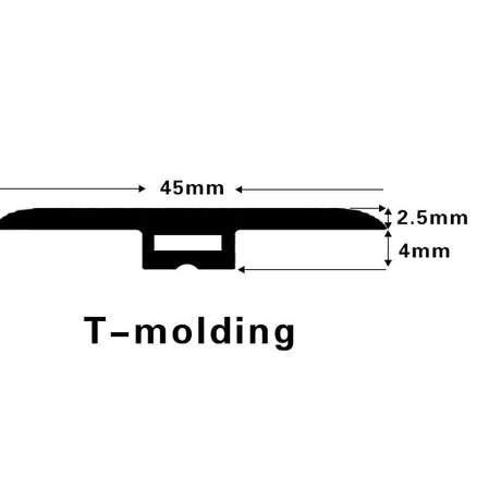 Vinyl Moldings - XL Peak Collection - Talus in T-Molding