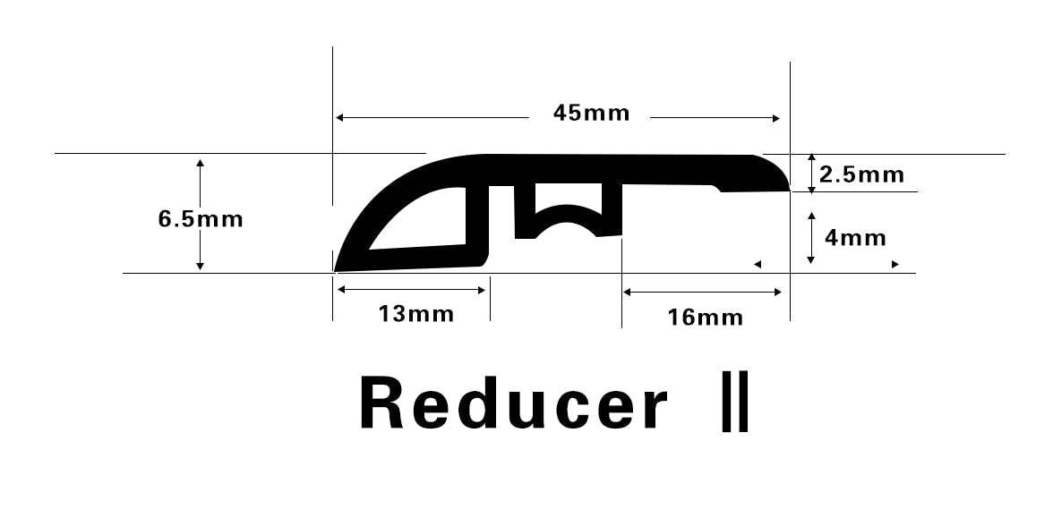 Vinyl Moldings - XL Peak Collection - Crag - Reducer