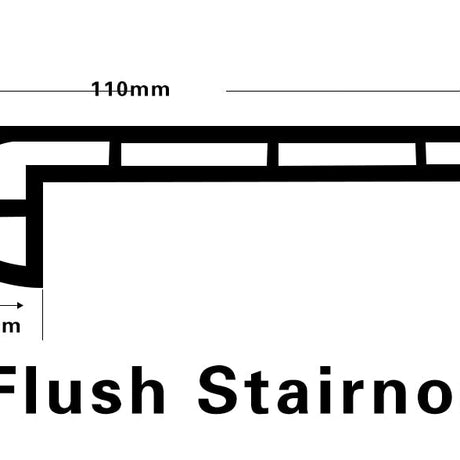 Vinyl Moldings - XL Peak Collection - Talus in Flush Stair Nose