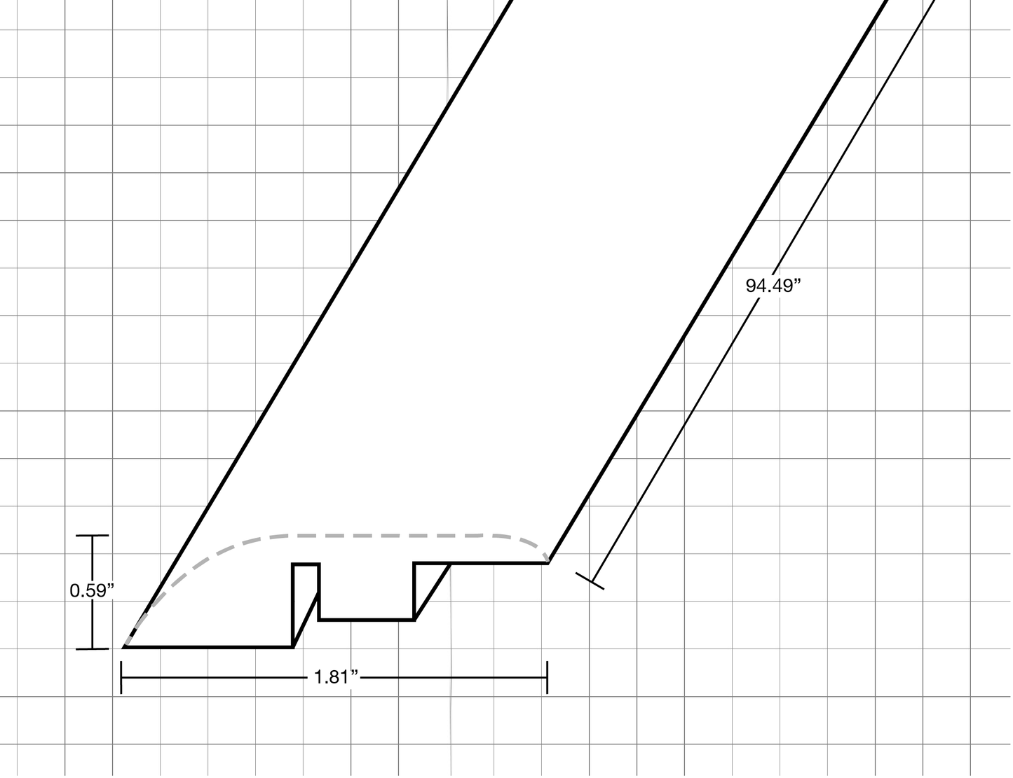 Vinyl Moldings - XL Silva Collection - Nocturne Blade