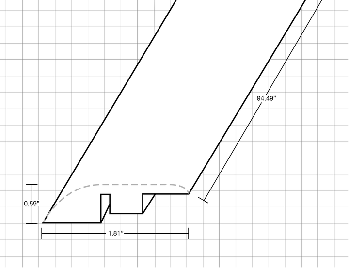 Laminate Moldings - Borobudur Collection - Rama — Reducer