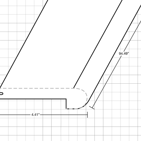 Laminate Moldings - Borobudur Collection - Shinta in Flush Stair Nose
