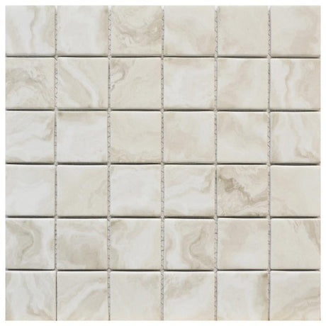 Regal Beige 2x2 Glass Mosaic 12x12 Sheet