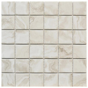 Regal Beige 2x2 Glass Mosaic 12x12 Sheet
