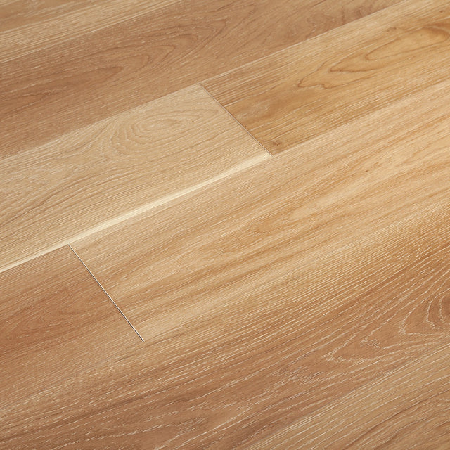 Artisan Brushed Oak Engineered Hardwood Flooring in 3mm Flint White