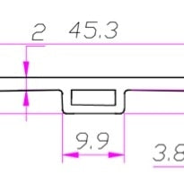 Vinyl Moldings - Legendary Collection - Hanzell in T-Molding