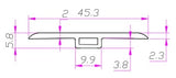 Vinyl Moldings - Legendary Collection - Hanzell in T-Molding