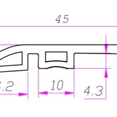 Vinyl Moldings - Legendary Collection - Scribe in Reducer