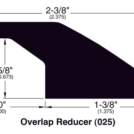Bamboo Moldings - Bamboo - Vertical Carbonized in Overlap Reducer