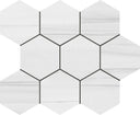Nature Dolomite 4" Hexagon Porcelain Mosaic Tile 12x12 Sheet