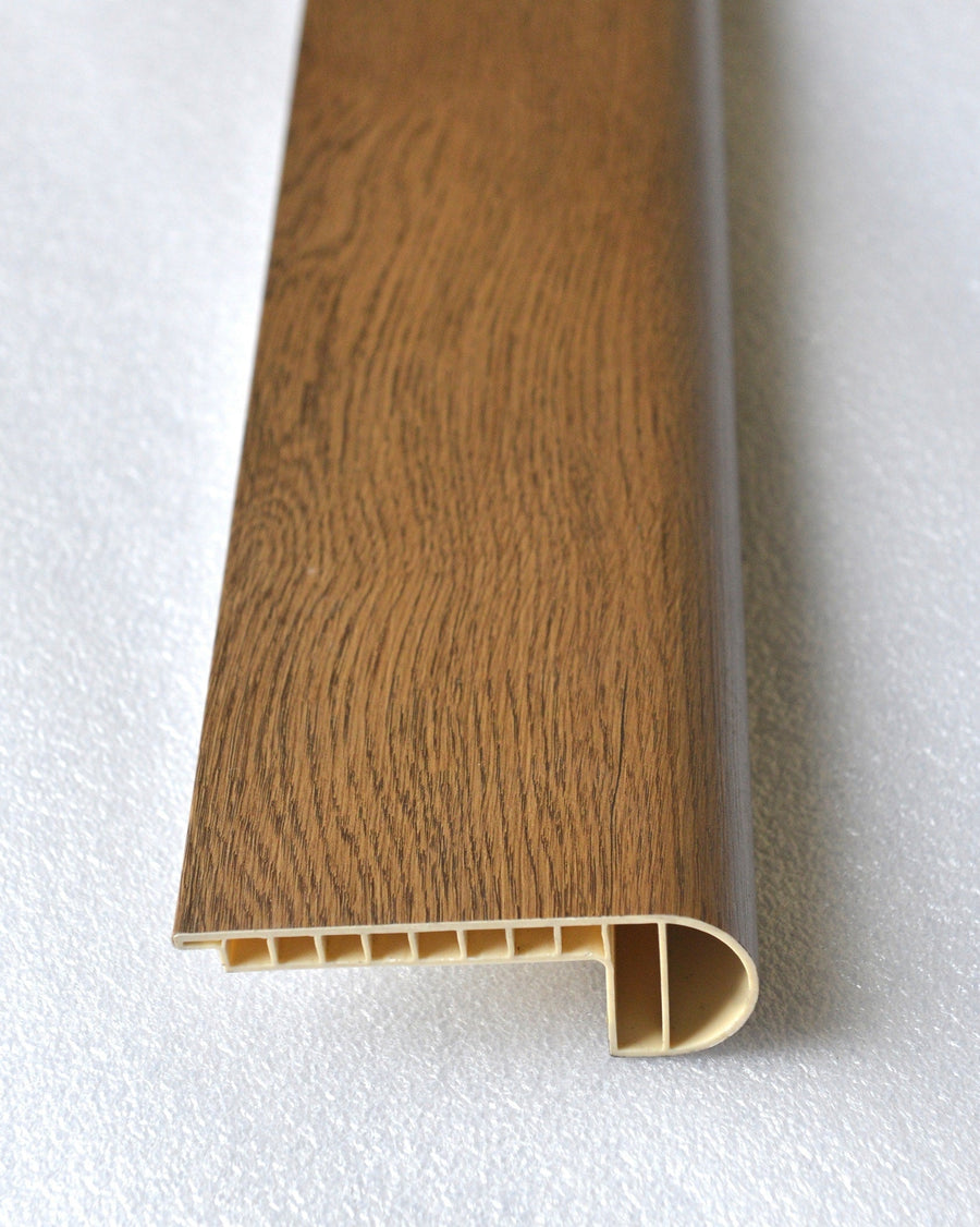 Vinyl Moldings - Ultimate Collection - Canyon Oak — Flush Stair Nose