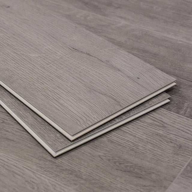 Meraki 7mm Rigid Core Click Lock Luxury Vinyl Flooring in Tranquil Grey