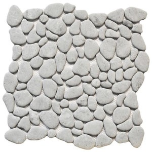 Cement Pebble 12x12 Glass Mosaic Tile Sheet