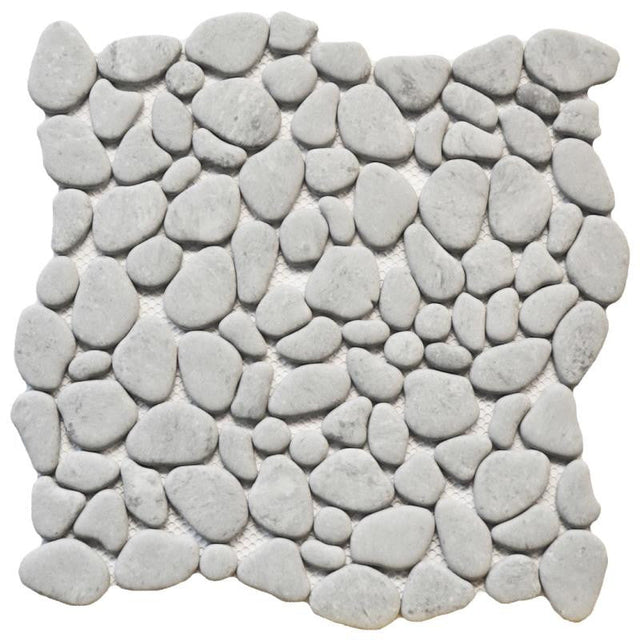 Cement Pebble 12x12 Glass Mosaic Tile Sheet