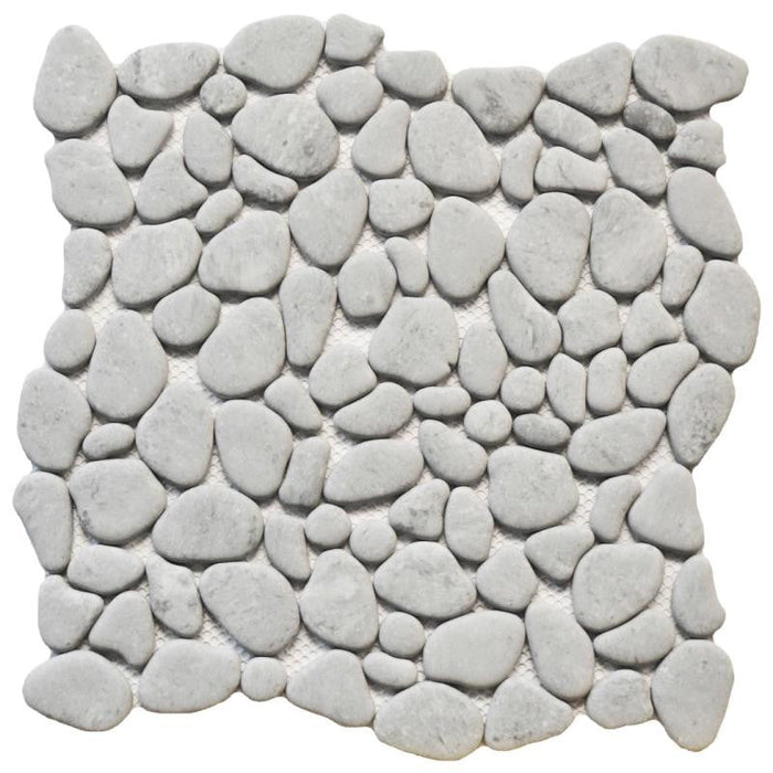 Cement Pebble 12x12 Glass Mosaic Tile Sheet 1