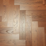 Oak Herringbone Engineered Hardwood Flooring in Gunstock