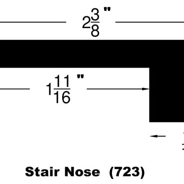 Engineered Hardwood Moldings - Varuna Waterproof - Seashell in Flush Stair Nose
