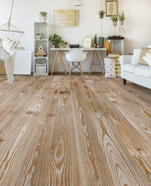 American Pine Wirebrushed Solid Hardwood Flooring 2