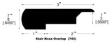 Engineered Hardwood Moldings - Elysian - Collective Tan in Overlap Stair Nose